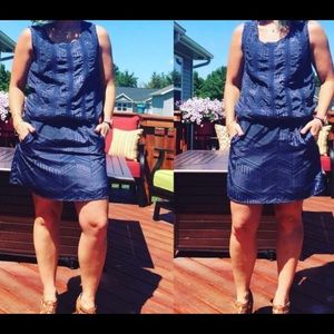 Navy Blue Banana Republic Dress